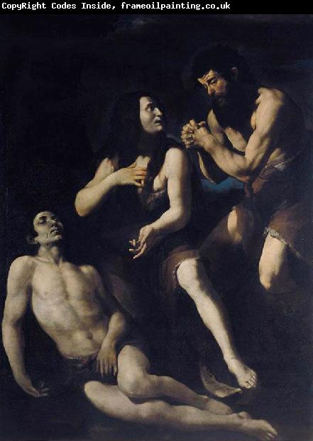 CARACCIOLO, Giovanni Battista Lamentation of Adam and Eve on the Dead Abel